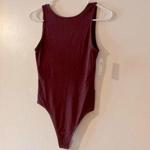 *💙 5 for $20* Aerie scoop back burgundy bodysuit